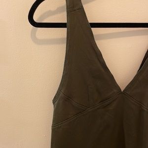 Dark green Zara satin top